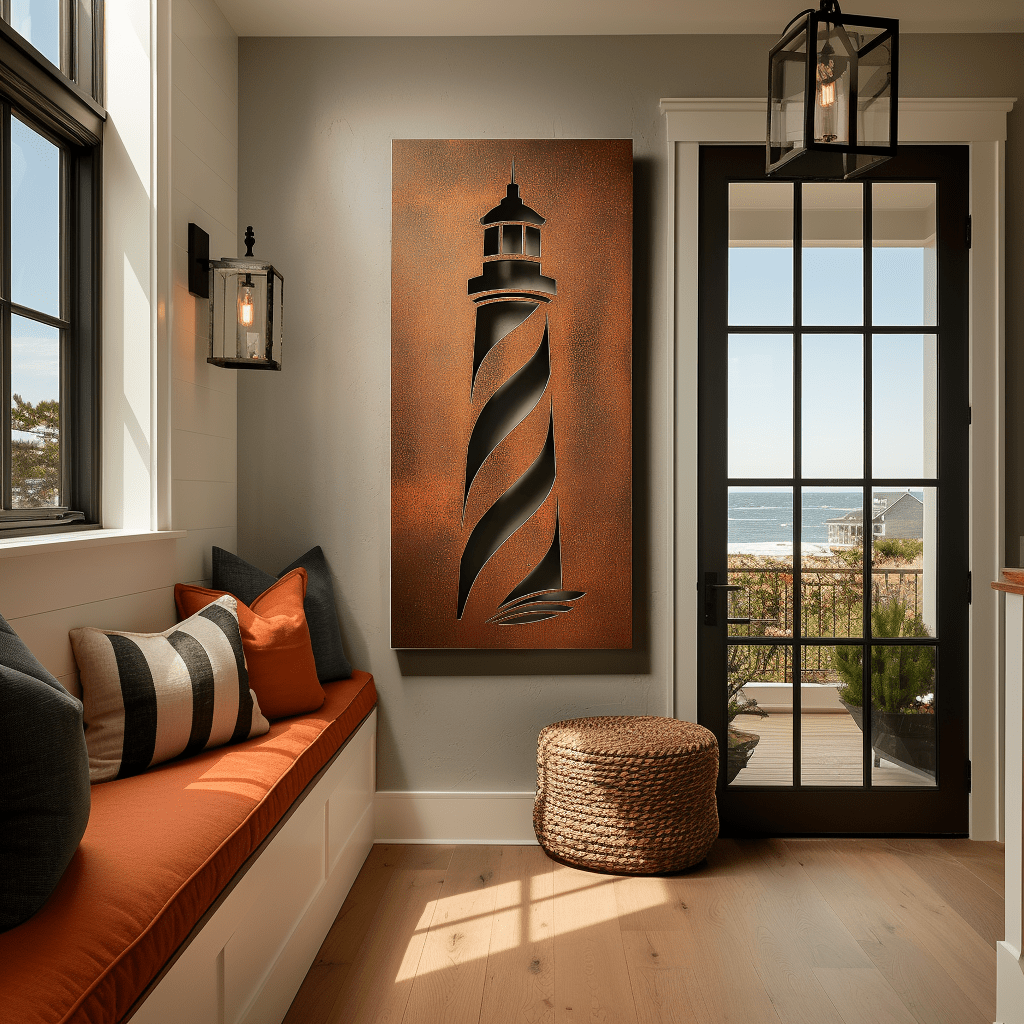 The Rhode Island Lighthouse - Metal Wall Art - Anthem Classic