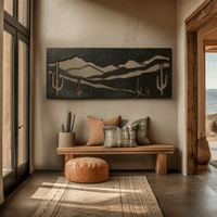 The Rincon Mountains - Metal Wall Art - Forge