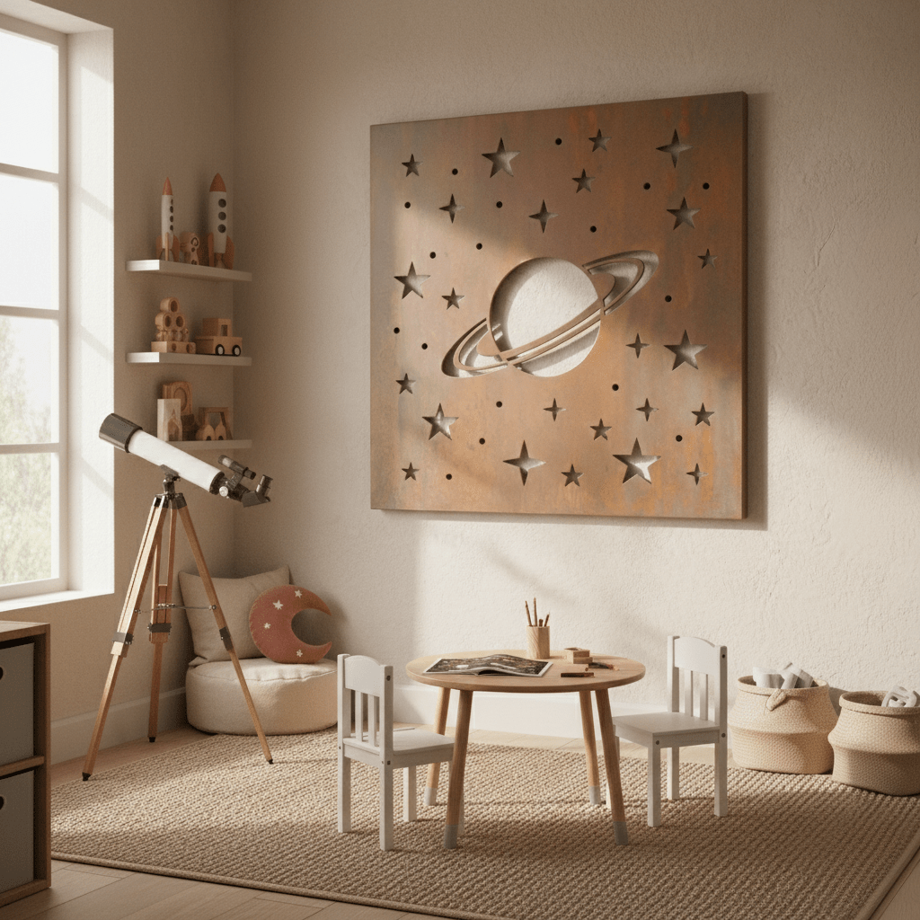 The Ringed Planet - Metal Wall Art - Anthem Classic