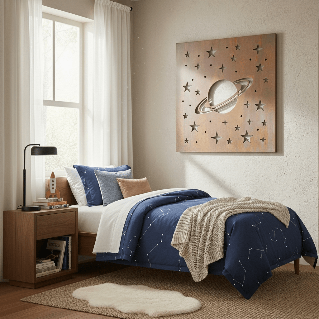 The Ringed Planet - Metal Wall Art - Anthem Classic