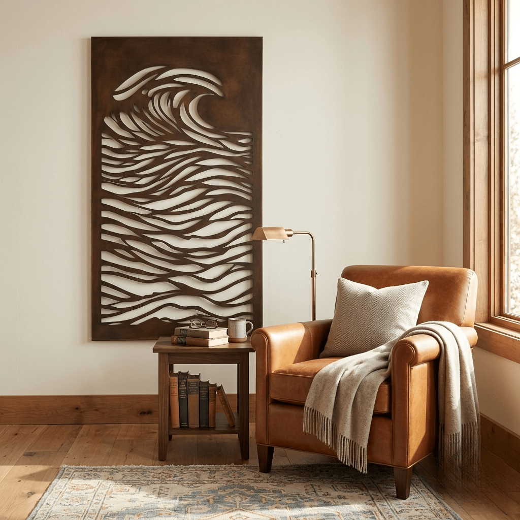 The Rip Curl - Metal Wall Art - Umber - Anthem Classic