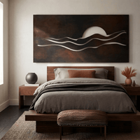 The Rise - Metal Wall Art - Umber