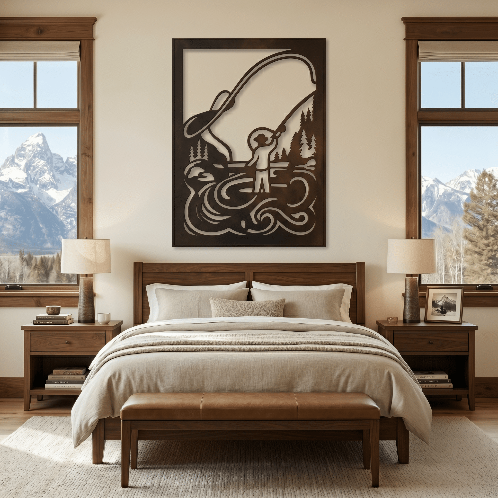 The River's Reach - Metal Wall Art - Umber - Anthem Classic