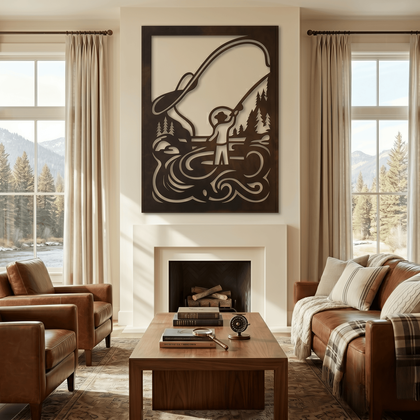 The River's Reach - Metal Wall Art - Umber - Anthem Classic