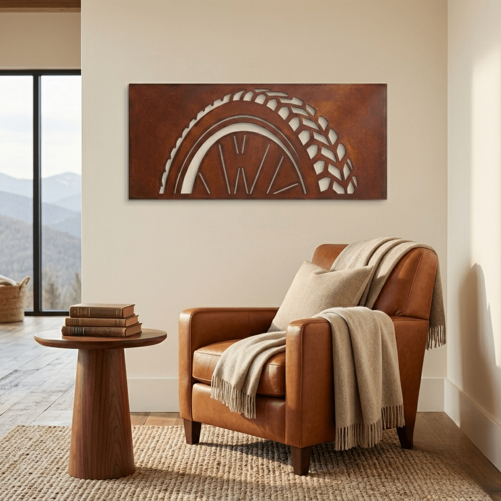 The Rolling Line - Metal Wall Art - Oxide - Anthem Classic