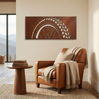 The Rolling Line - Metal Wall Art - Oxide