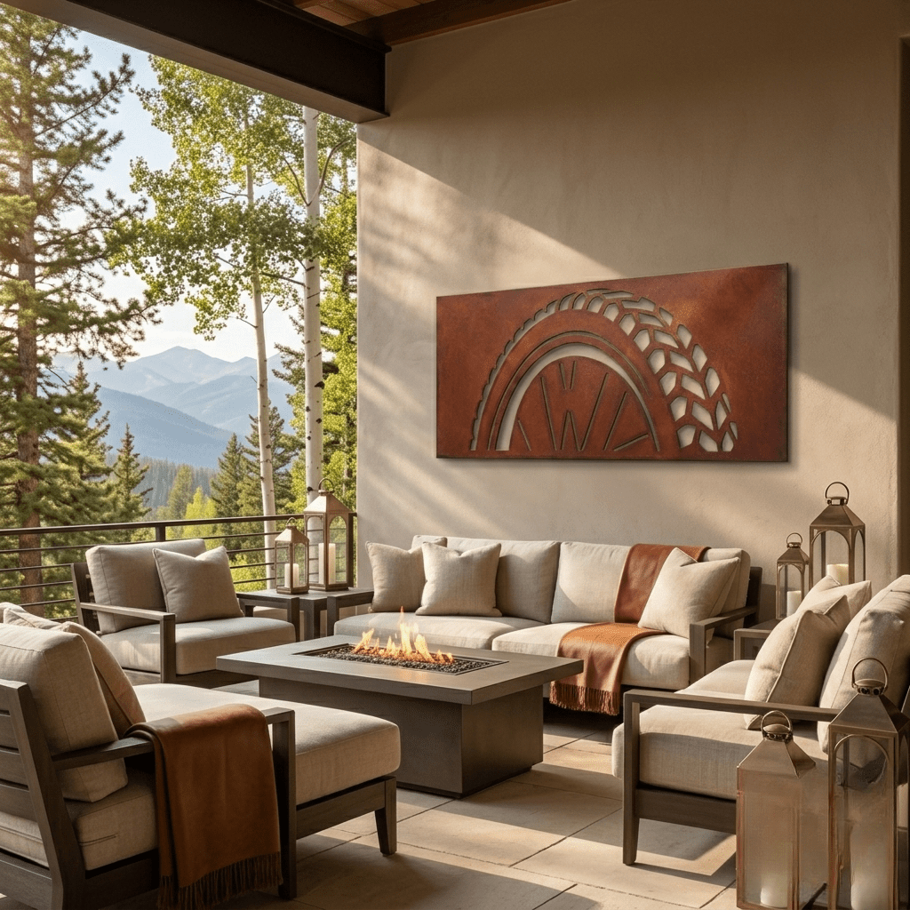 The Rolling Line - Metal Wall Art - Oxide - Anthem Classic