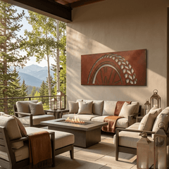 The Rolling Line - Metal Wall Art - Oxide - Anthem Classic