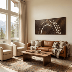 The Rolling Line - Metal Wall Art - Umber - Anthem Classic