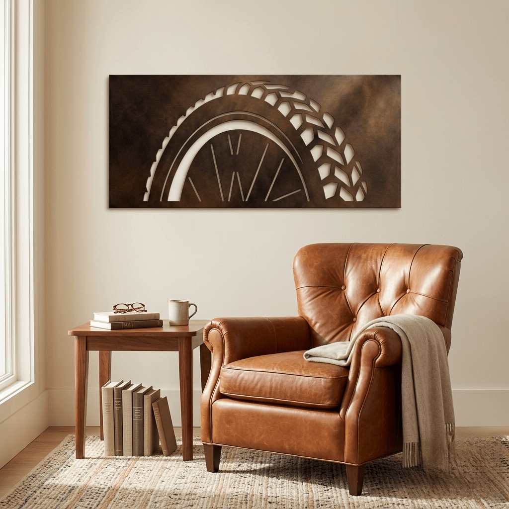 The Rolling Line - Metal Wall Art - Umber - Anthem Classic