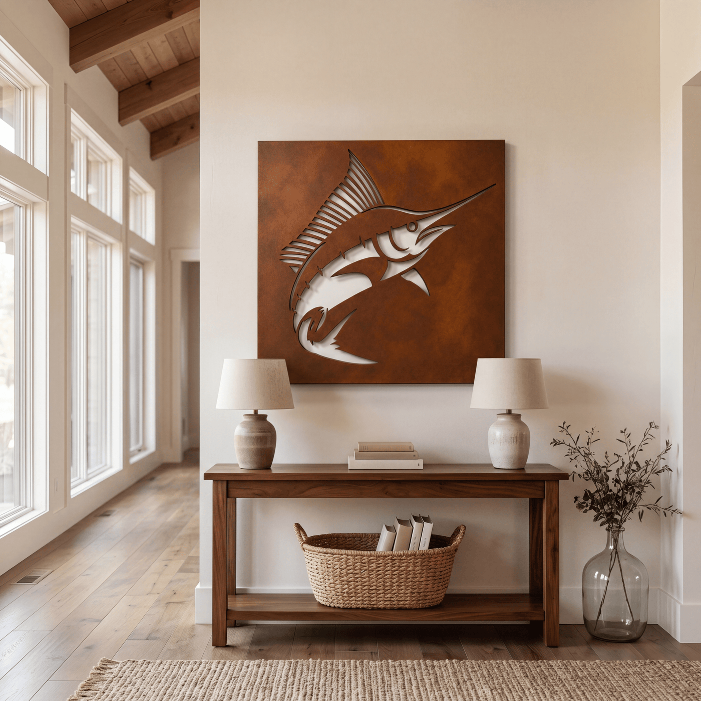 The Sailfish Catch - Metal Wall Art - Oxide - Anthem Classic