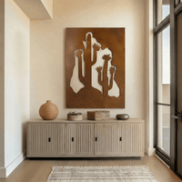 The San Pedro Cactus - Metal Wall Art - Oxide