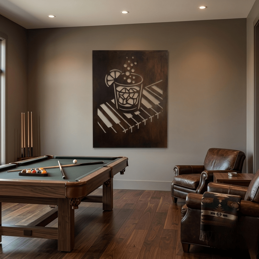 The Saturday Crowd - Metal Wall Art - Umber - Anthem Classic
