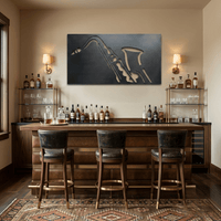 The Sax - Metal Wall Art - Forge
