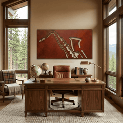 The Sax - Metal Wall Art - Oxide - Anthem Classic