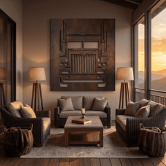 The Semi - Metal Wall Art - Umber - Anthem Classic