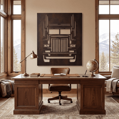 The Semi - Metal Wall Art - Umber - Anthem Classic