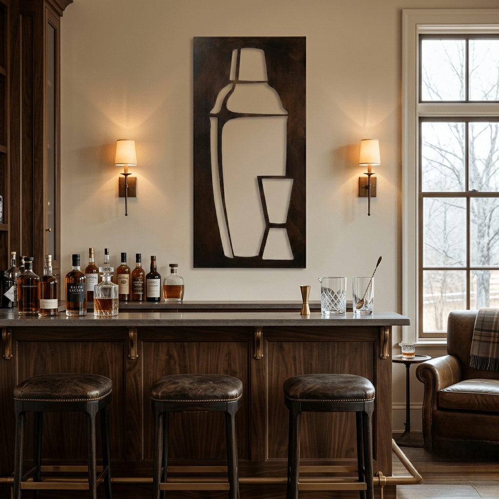 The Shaken - Metal Wall Art - Umber - Anthem Classic
