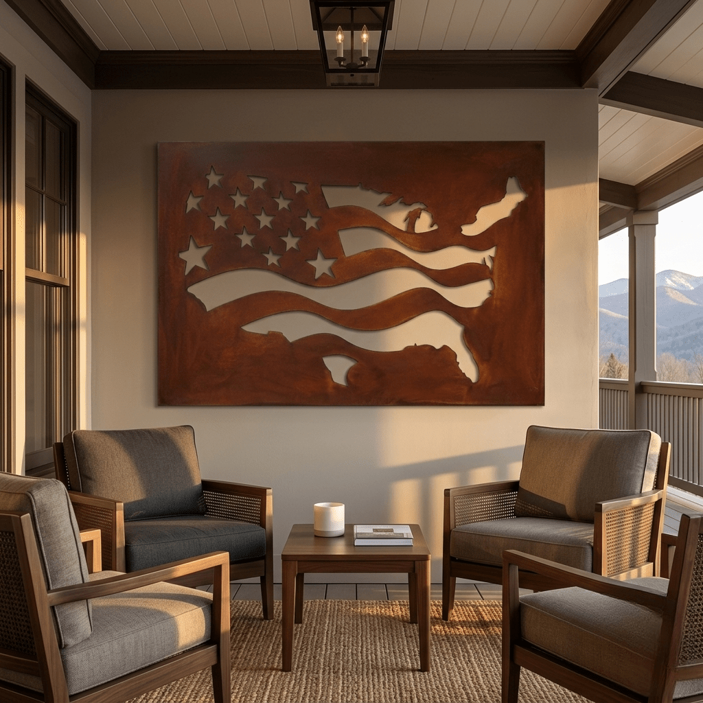 The Shape of Liberty - Metal Wall Art - Oxide - Anthem Classic