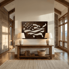 The Shape of Liberty - Metal Wall Art - Umber - Anthem Classic
