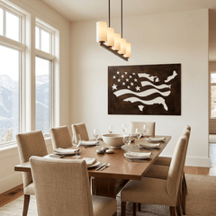 The Shape of Liberty - Metal Wall Art - Umber - Anthem Classic