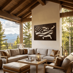 The Shape of Liberty - Metal Wall Art - Umber - Anthem Classic