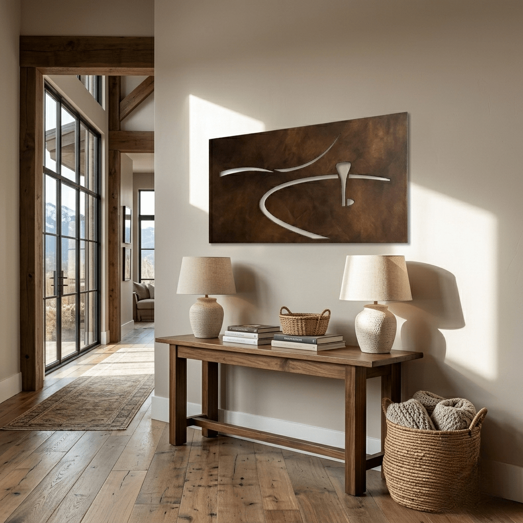 The Shot Shape - Metal Wall Art - Umber - Anthem Classic