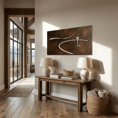 The Shot Shape - Metal Wall Art - Umber - Anthem Classic