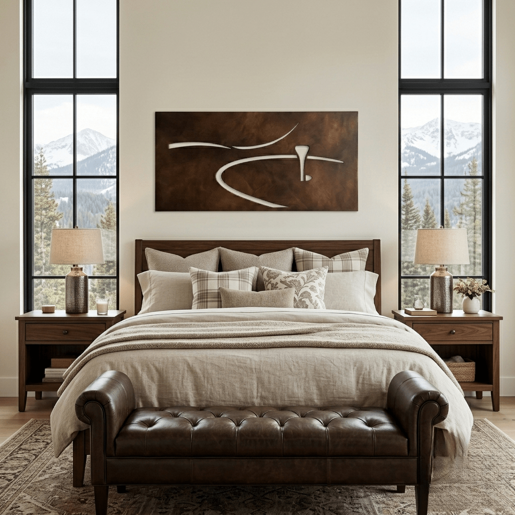 The Shot Shape - Metal Wall Art - Umber - Anthem Classic