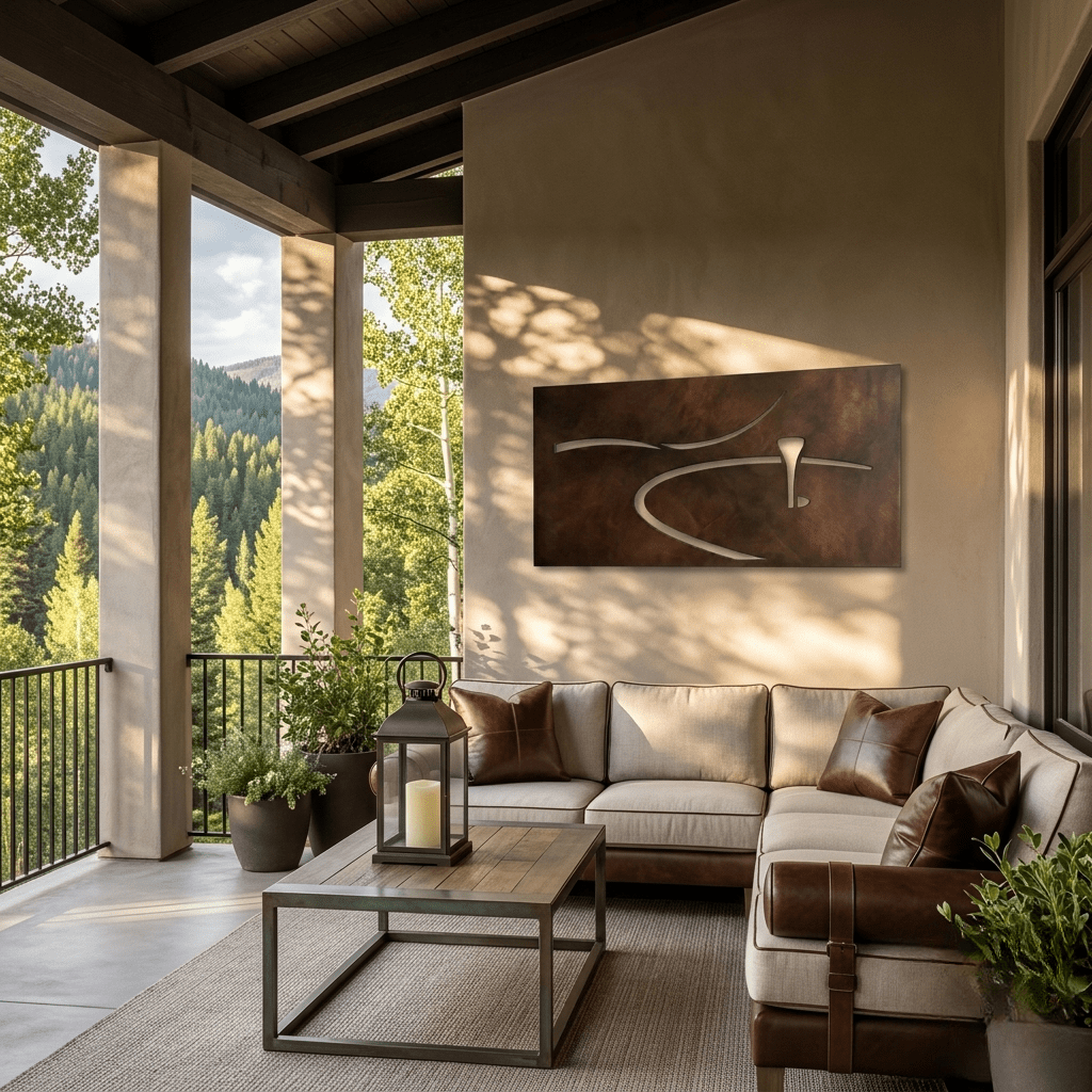 The Shot Shape - Metal Wall Art - Umber - Anthem Classic