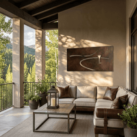 The Shot Shape - Metal Wall Art - Umber