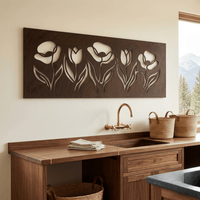 The Silhouette Symphony - Metal Wall Art - Umber