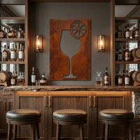 The Simple Spritz - Metal Wall Art - Oxide