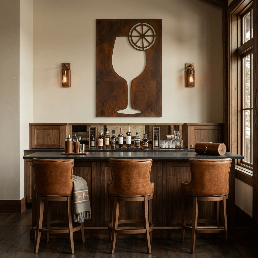 The Simple Spritz - Metal Wall Art - Umber - Anthem Classic