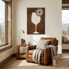 The Simple Spritz - Metal Wall Art - Umber - Anthem Classic