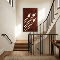 The Sky Command - Metal Wall Art - Oxide
