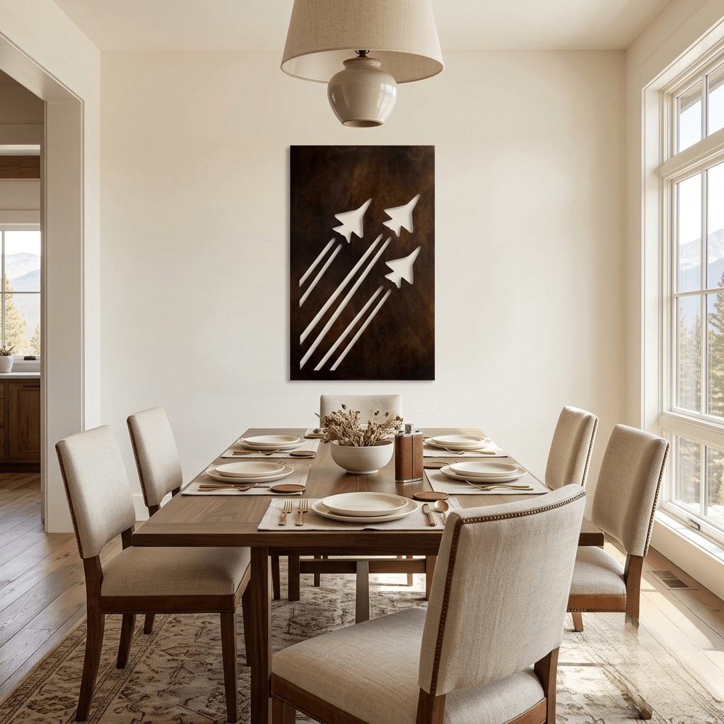 The Sky Command - Metal Wall Art - Umber - Anthem Classic