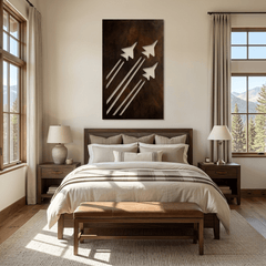 The Sky Command - Metal Wall Art - Umber - Anthem Classic