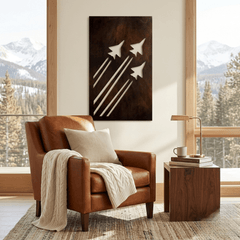 The Sky Command - Metal Wall Art - Umber - Anthem Classic