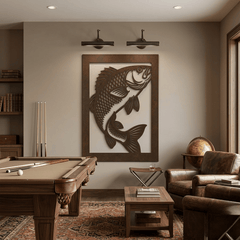 The Smallmouth Bass - Metal Wall Art - Umber - Anthem Classic
