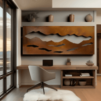 The Smokey Mountains - Metal Wall Art - Oxide