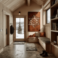 The Snowflake - Metal Wall Art - Oxide