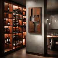 The Sommelier - Metal Wall Art - Oxide
