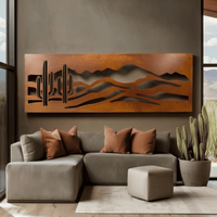 The Sonora Pass - Metal Wall Art - Oxide