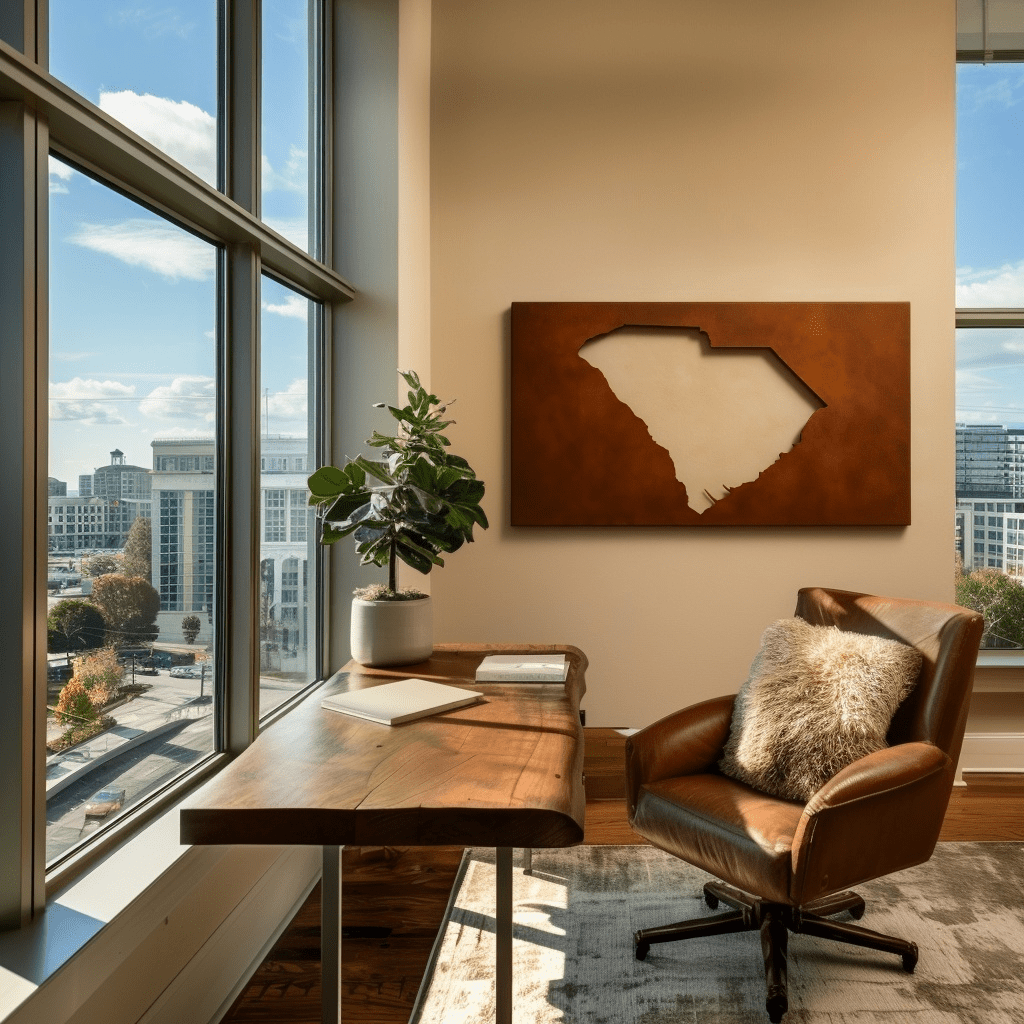 The South Carolina - Metal Wall Art - Anthem Classic