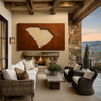 The South Carolina - Metal Wall Art - Oxide