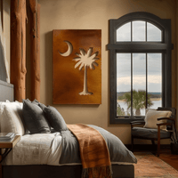 The South Carolina Palmetto - Metal Wall Art - Oxide