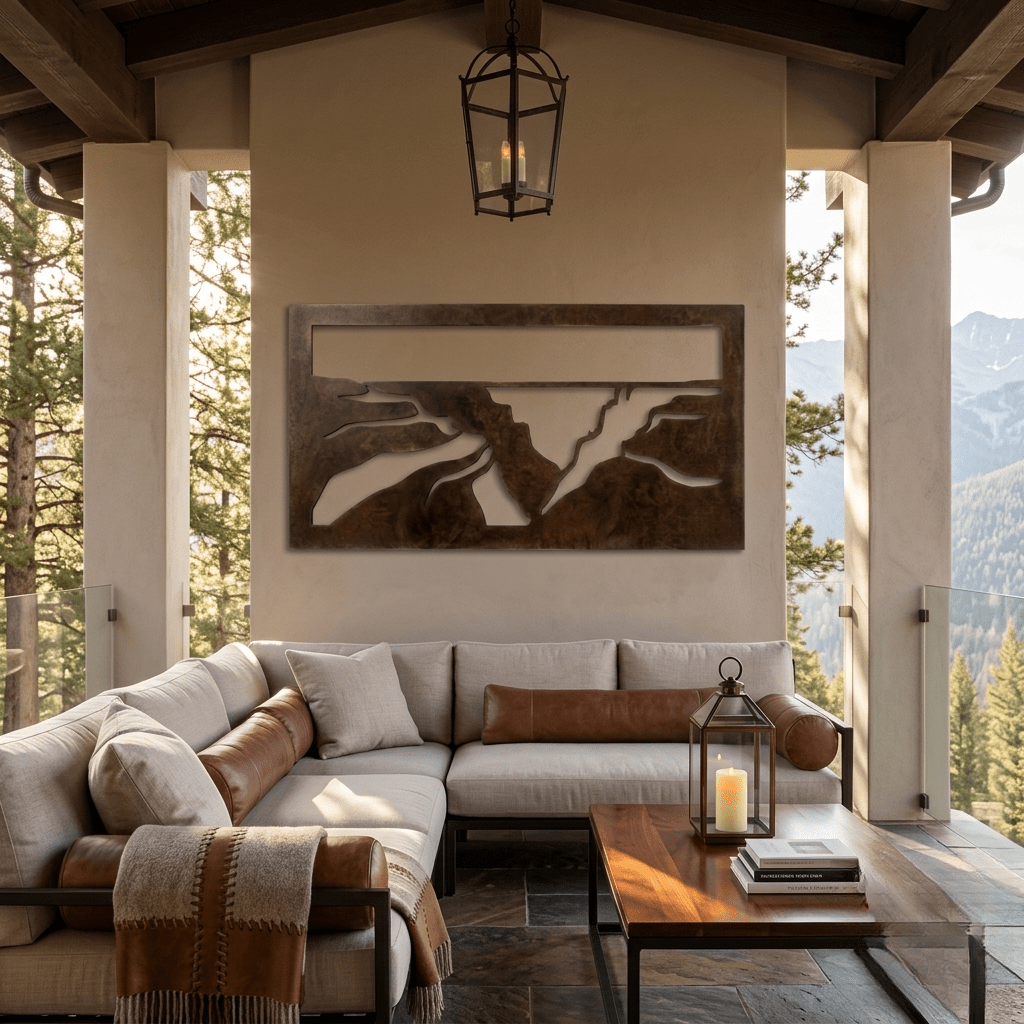 The South Rim - Metal Wall Art - Umber - Anthem Classic