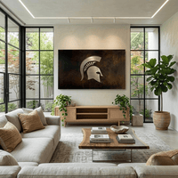 The Spartan - Metal Wall Art - Landscape - Umber