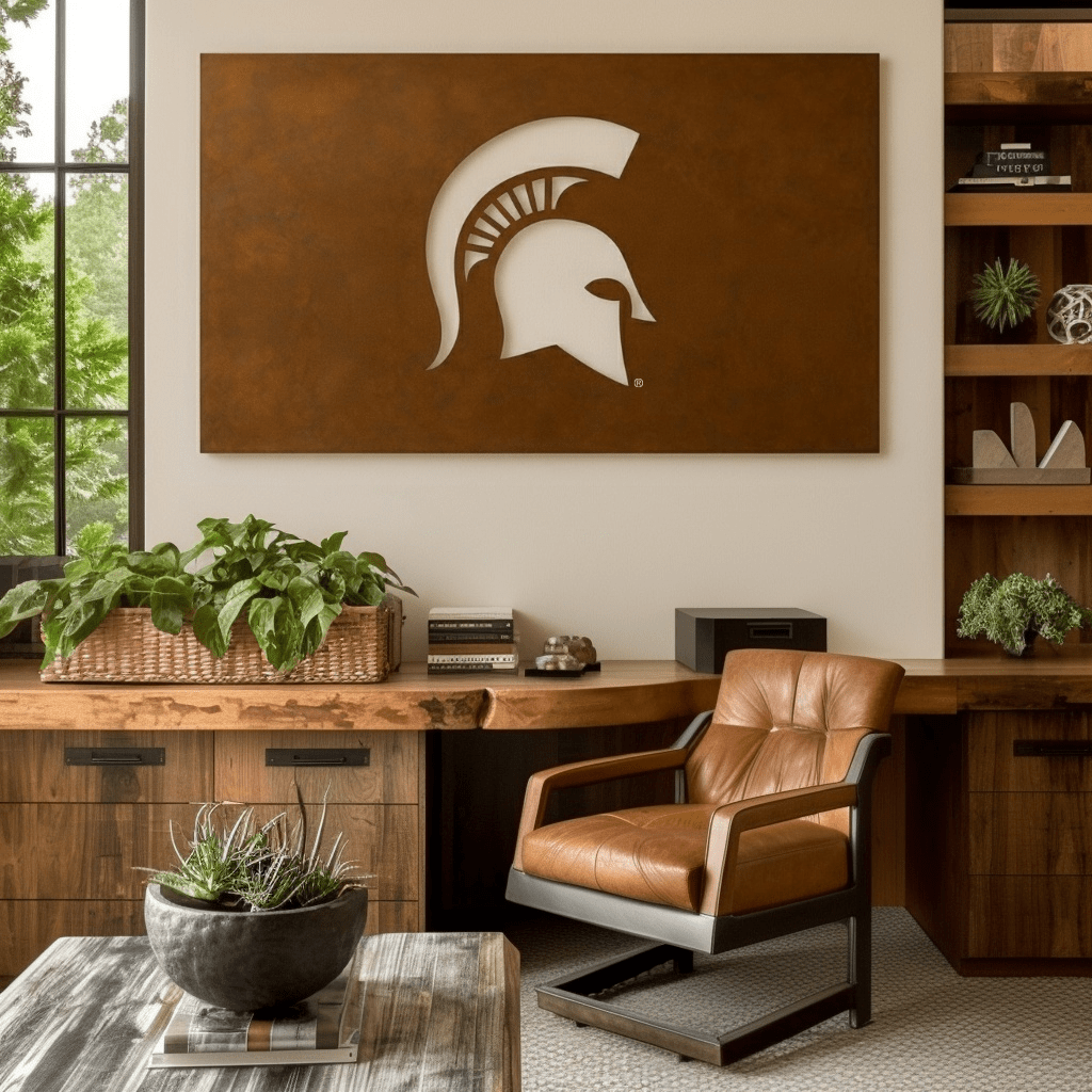 The Spartan - Metal Wall Art - Landscape Umber - Anthem Classic